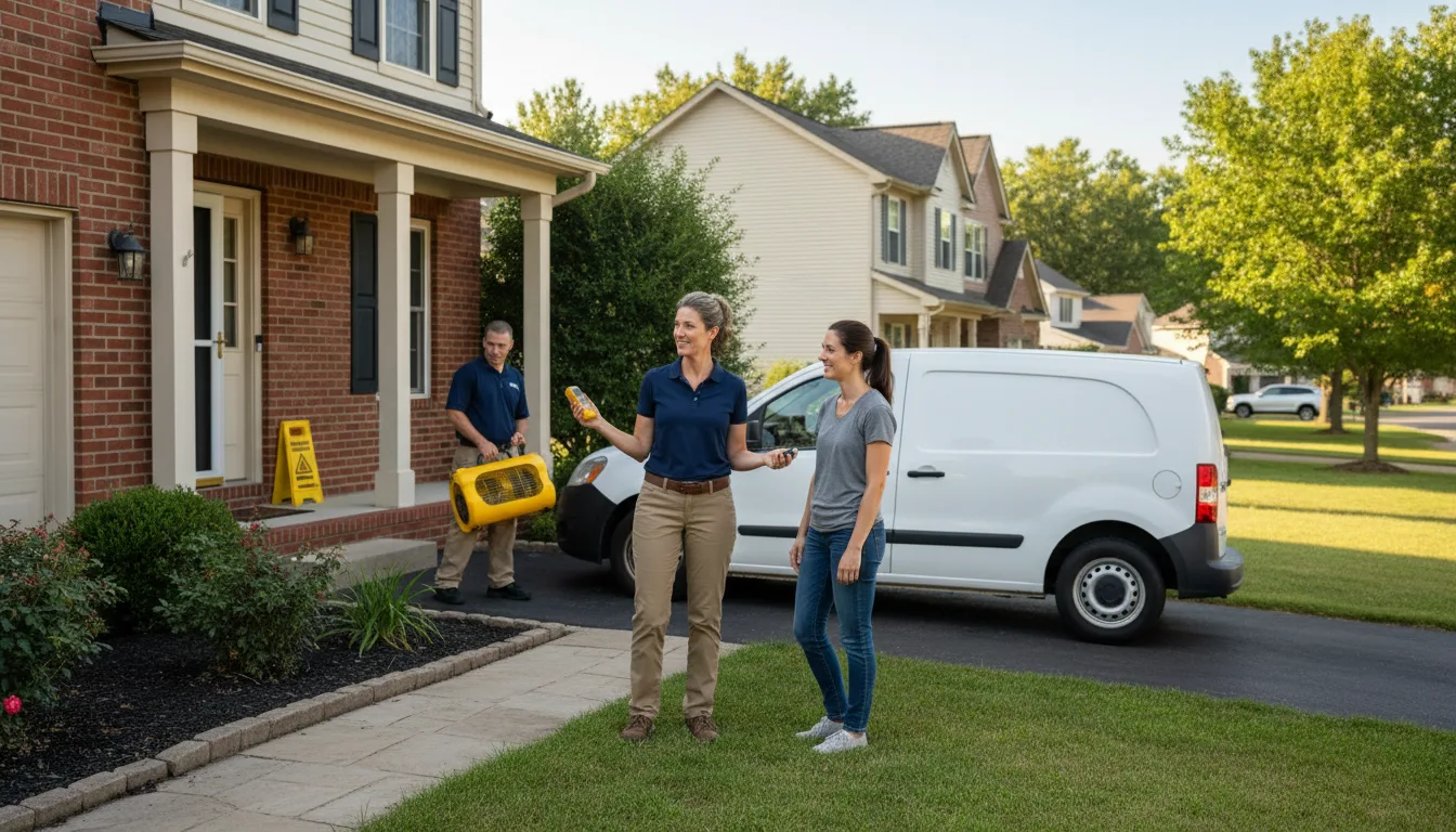 Water restoration image for Dehumidification And Cleanup Services in Crystal City, MO